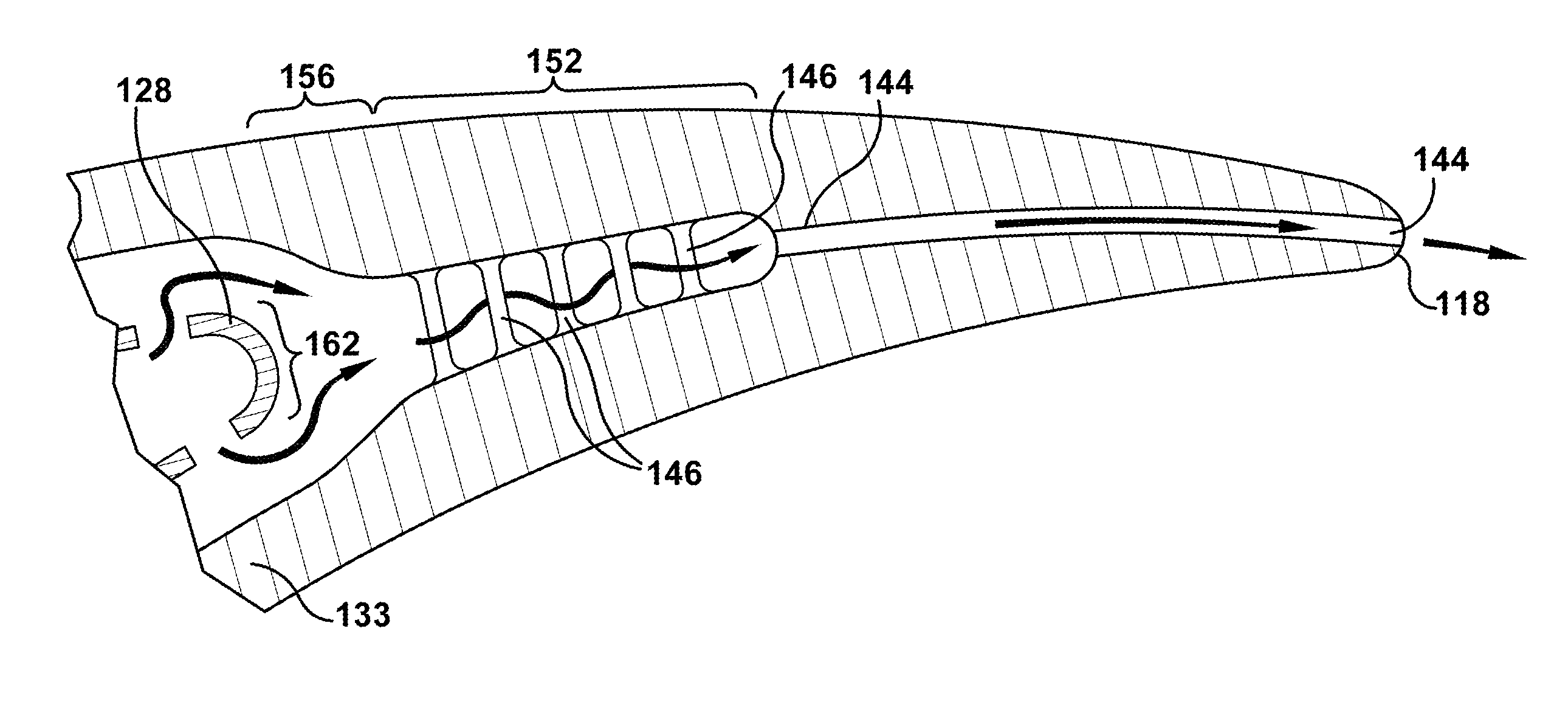 Turbine blade cooling circuits