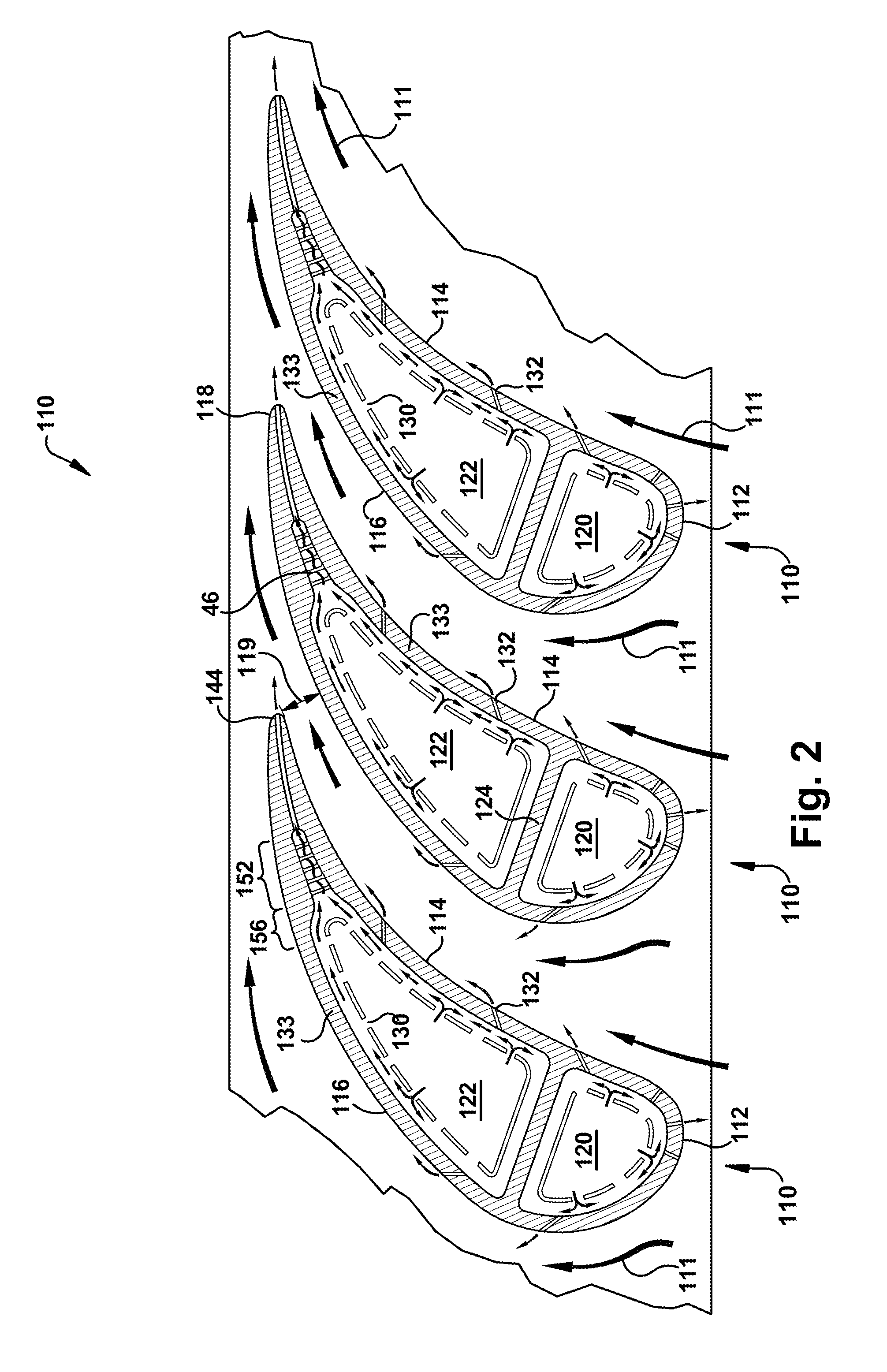 Turbine blade cooling circuits