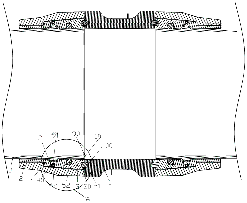 Pipeline rapid connector easy to dismount and mount