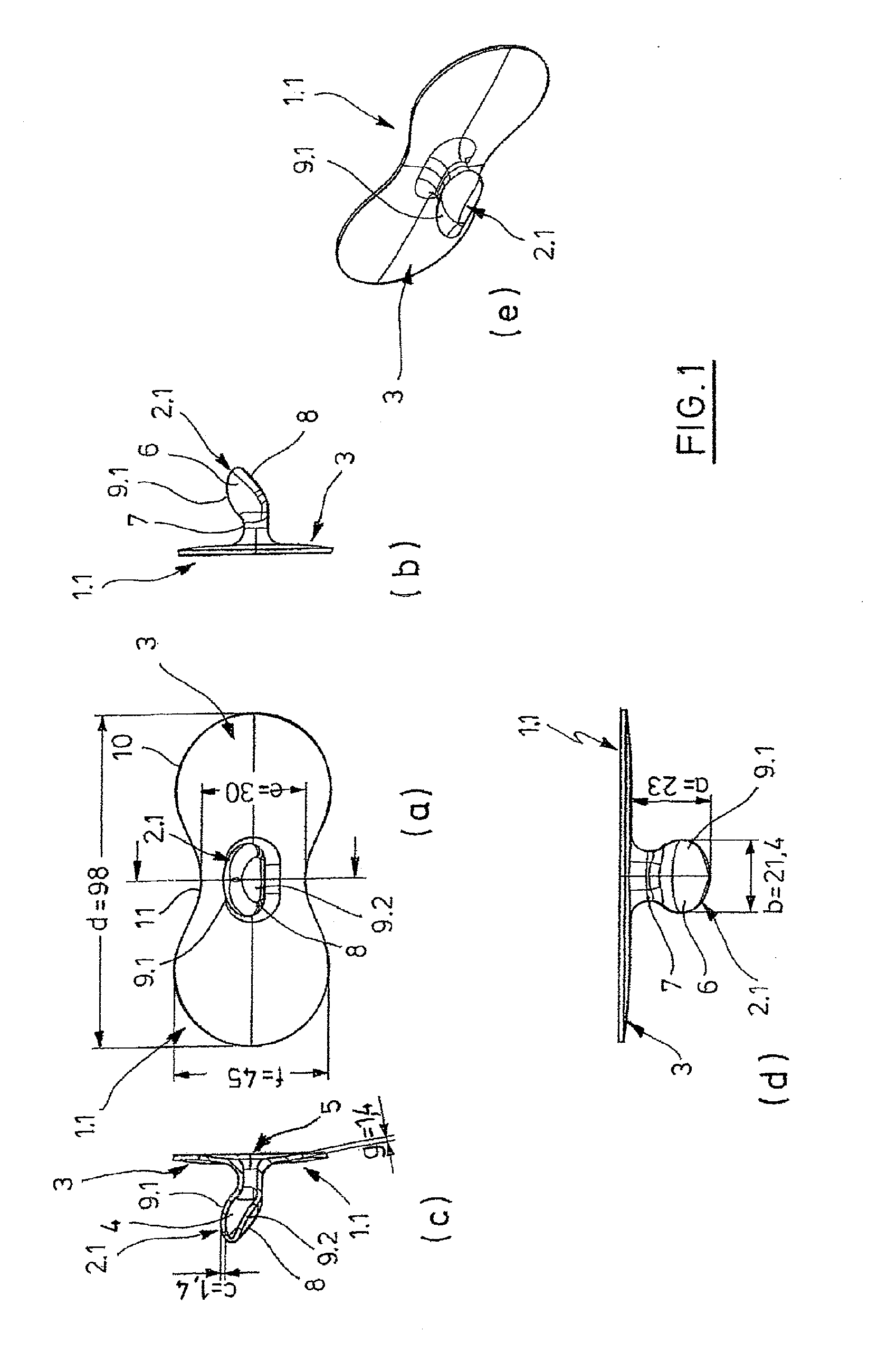 Teat device for preventing snoring and other habits