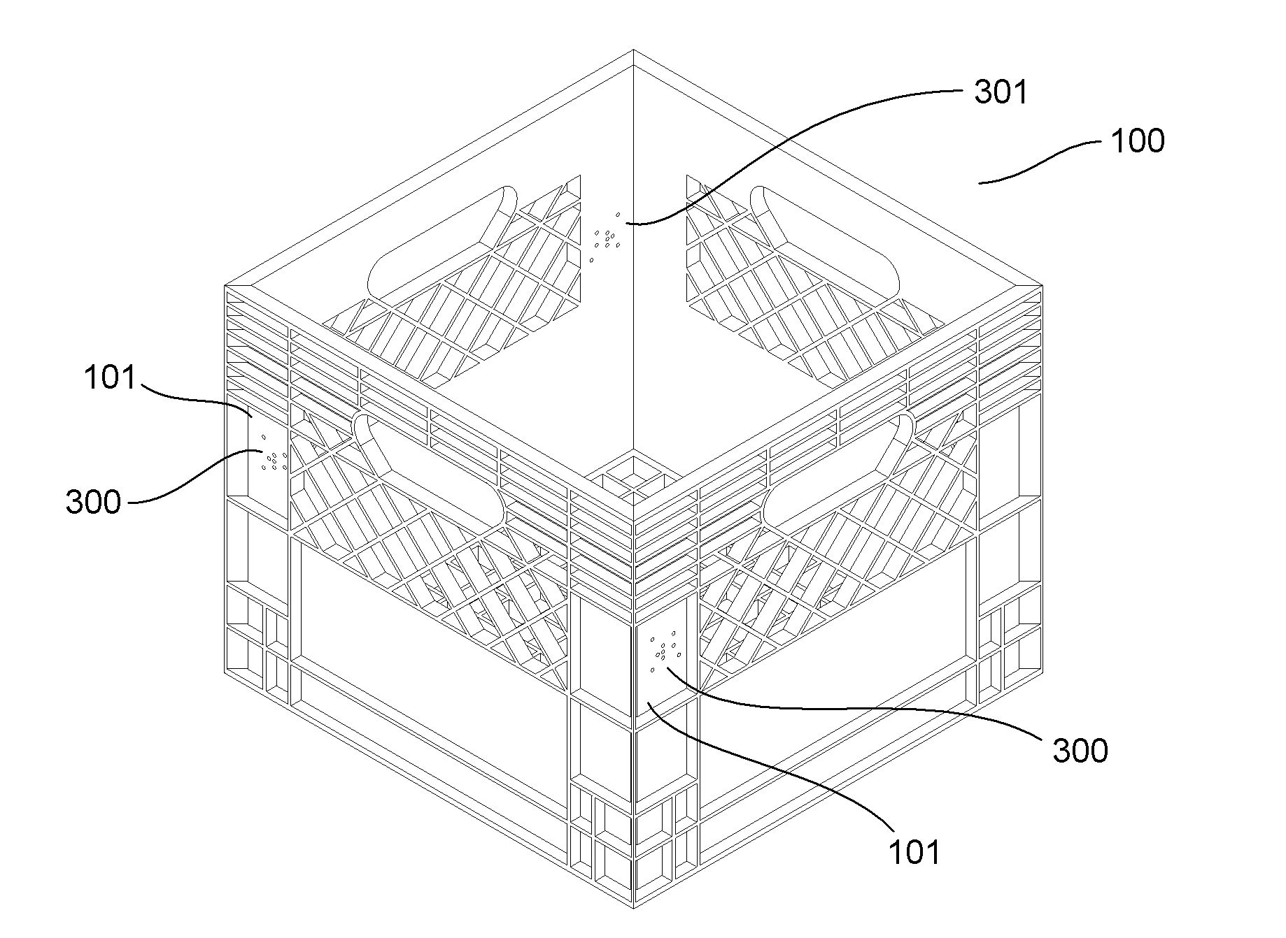 Method and system for identifying and tracking reusable packing crates