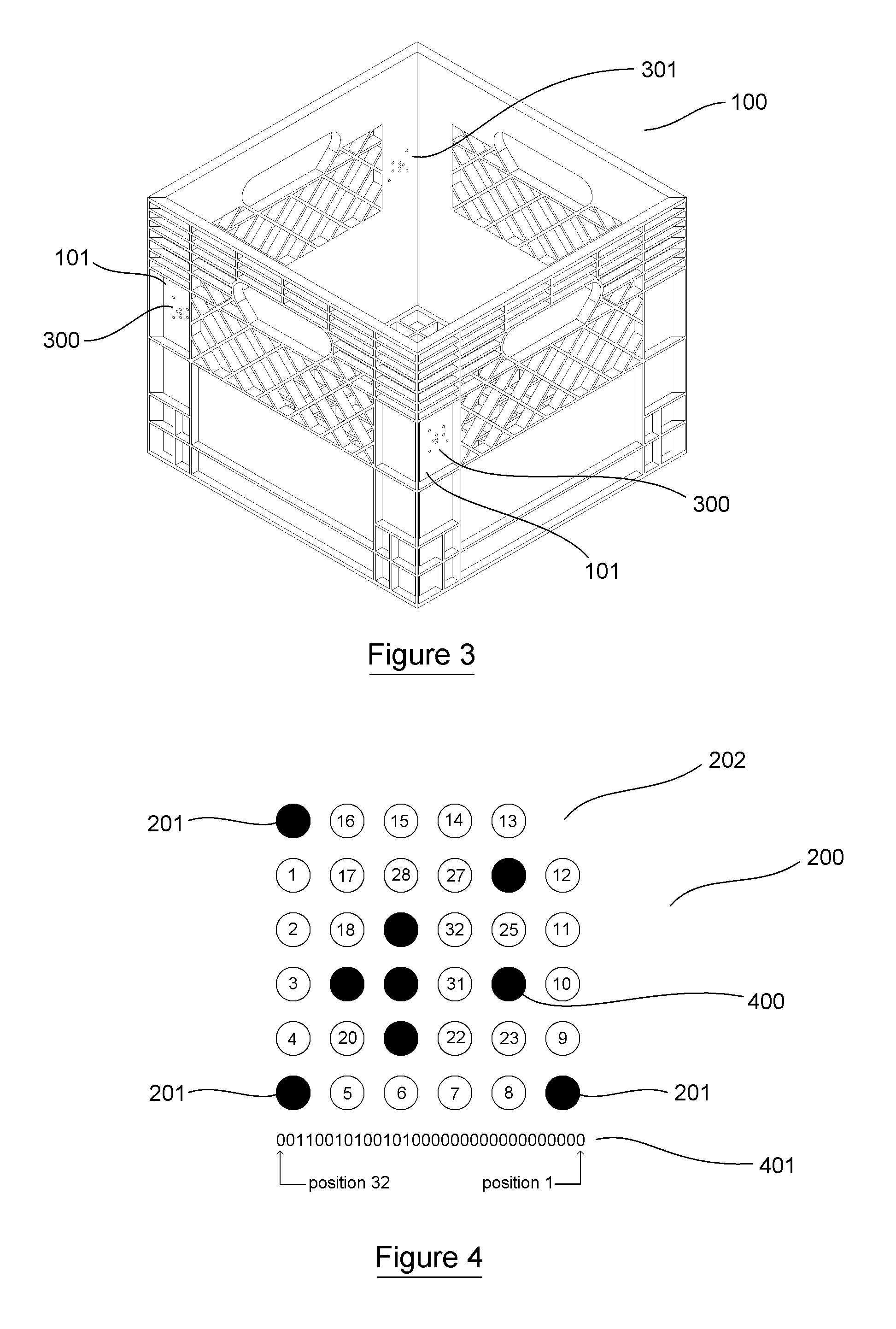 Method and system for identifying and tracking reusable packing crates