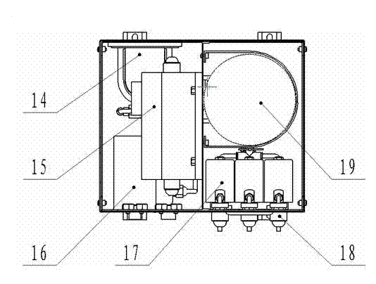 Throwing-into type fluorescence method water quality on-line analyzer