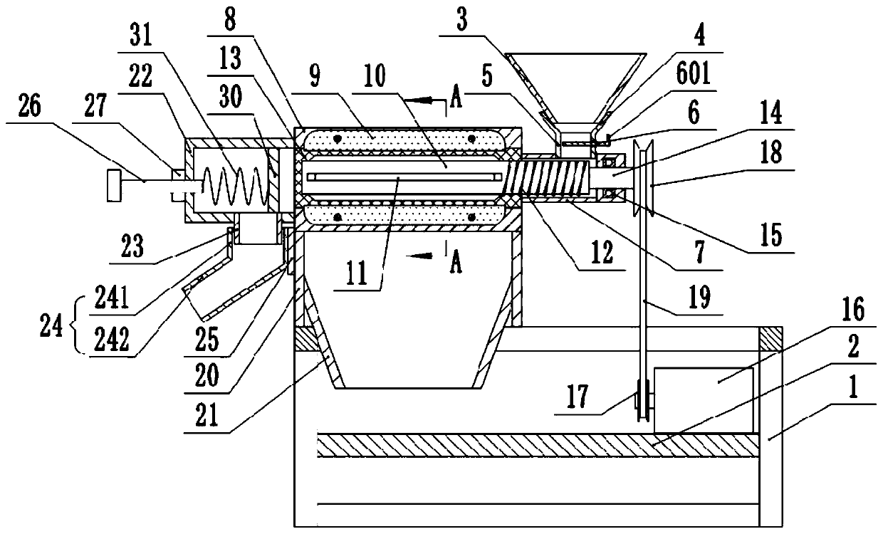 Grain processing rice milling device