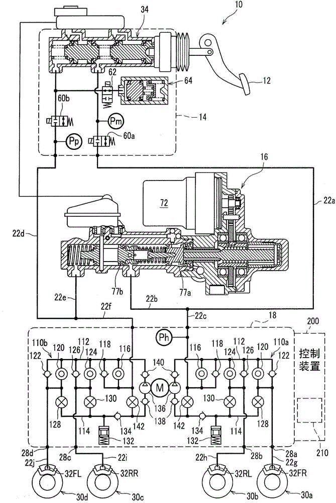 Electric brake device