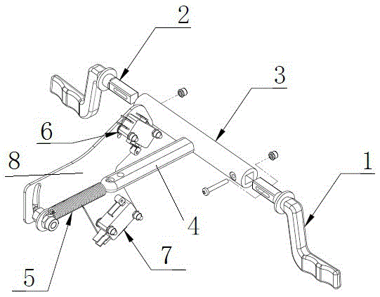 Forward and backward joystick device