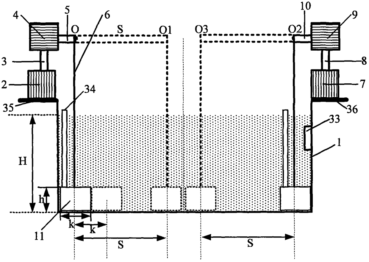 Online treatment device and method for ammonia nitrogen of marine culture water body