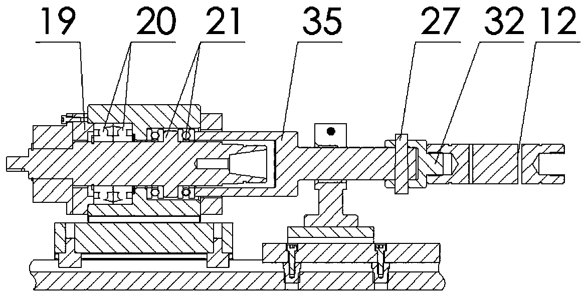 A small planetary roller screw pair accuracy and efficiency detection device