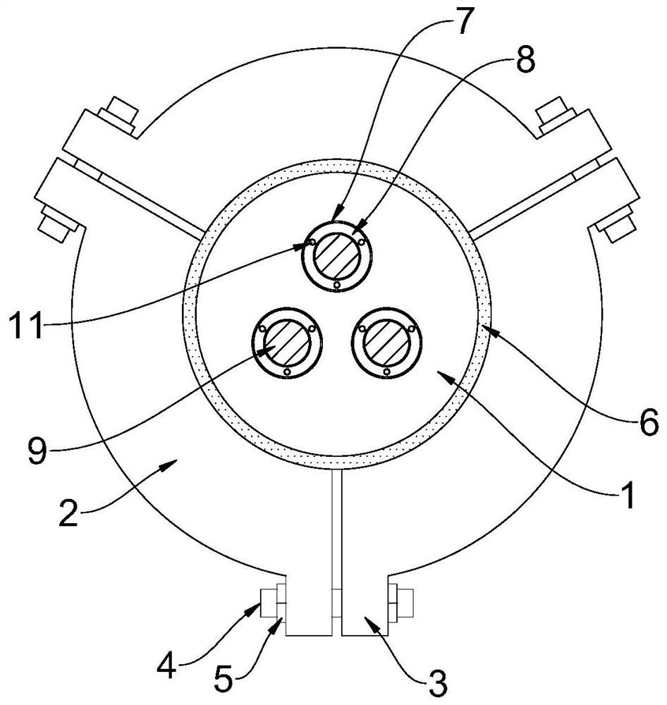 Split type prestressed anchorage device