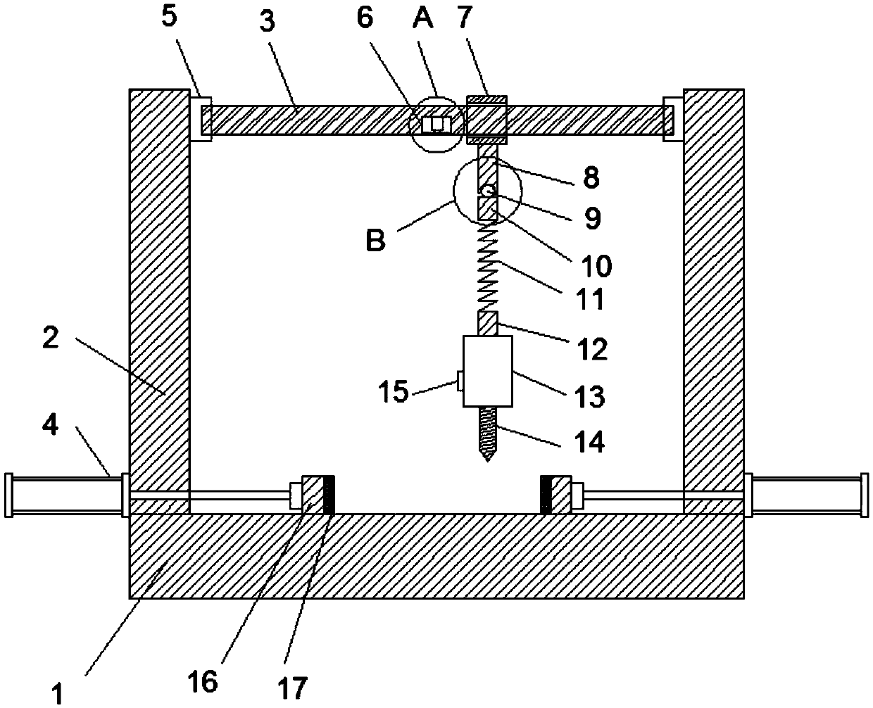 Precise machine punching device