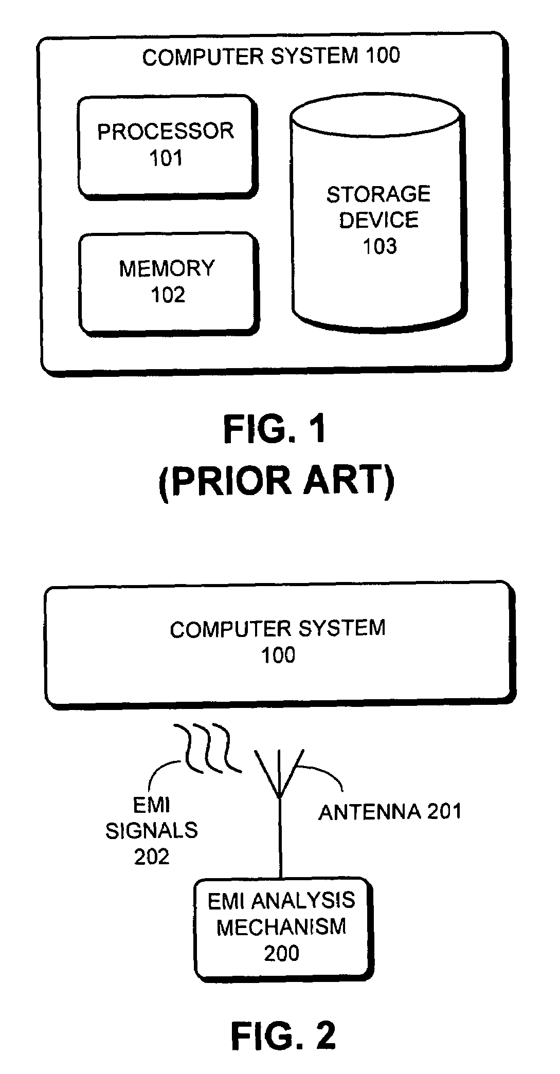 Using EMI signals to facilitate proactive fault monitoring in computer systems