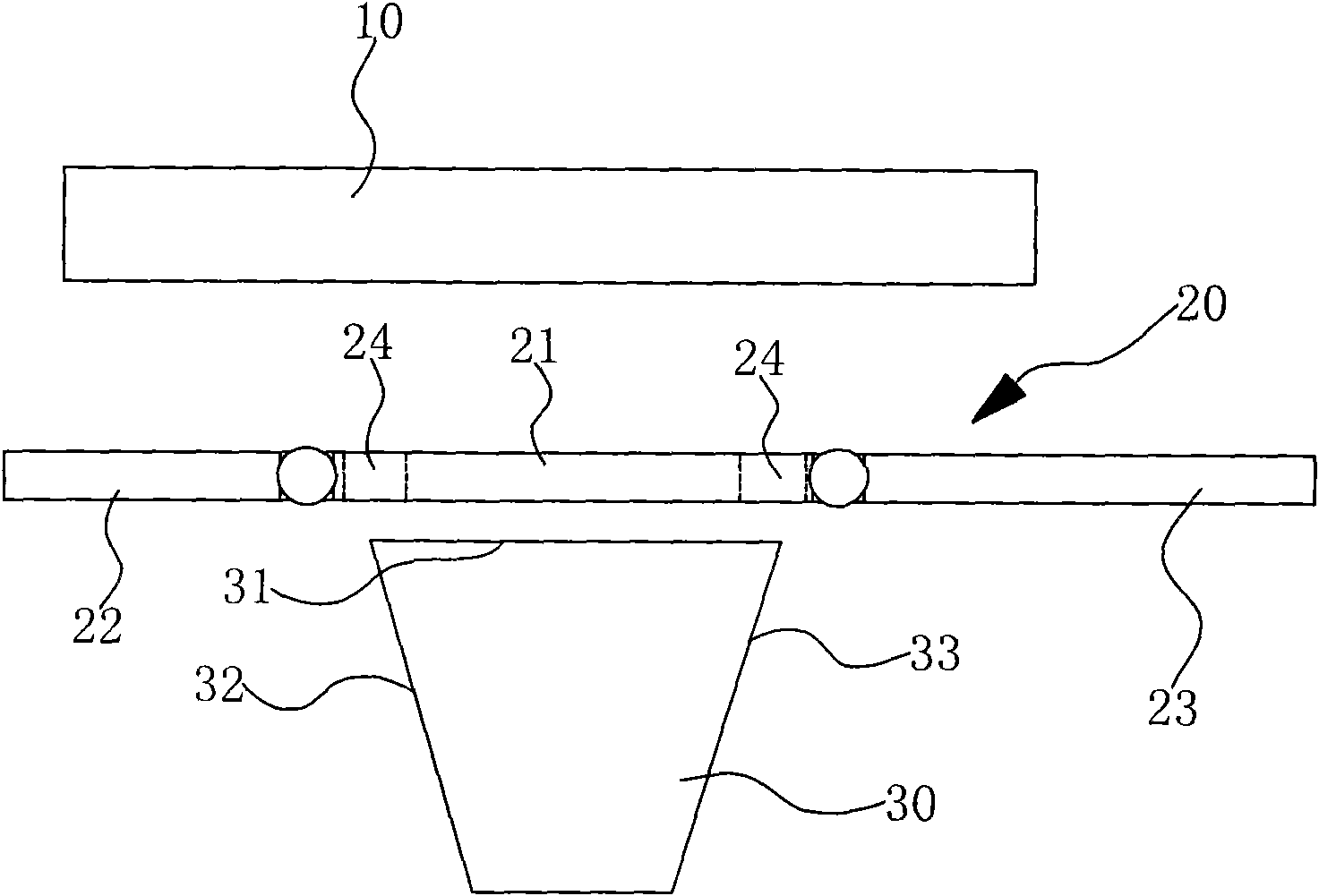 Preparation method and device of reflecting housing of backlight module