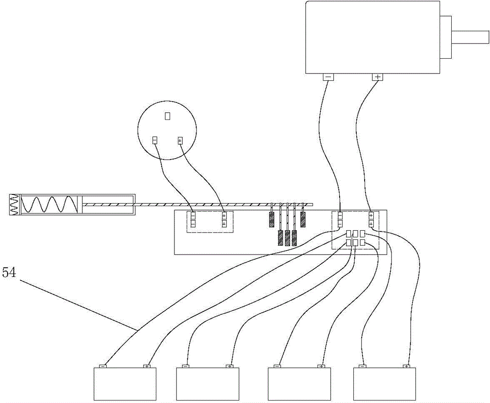 Automobile power source charging and discharging device