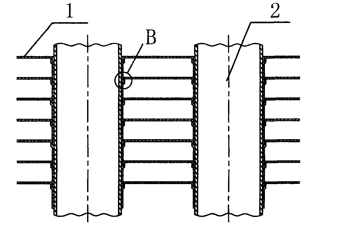 Anti-corrosion light high-efficiency finned type heat exchanger