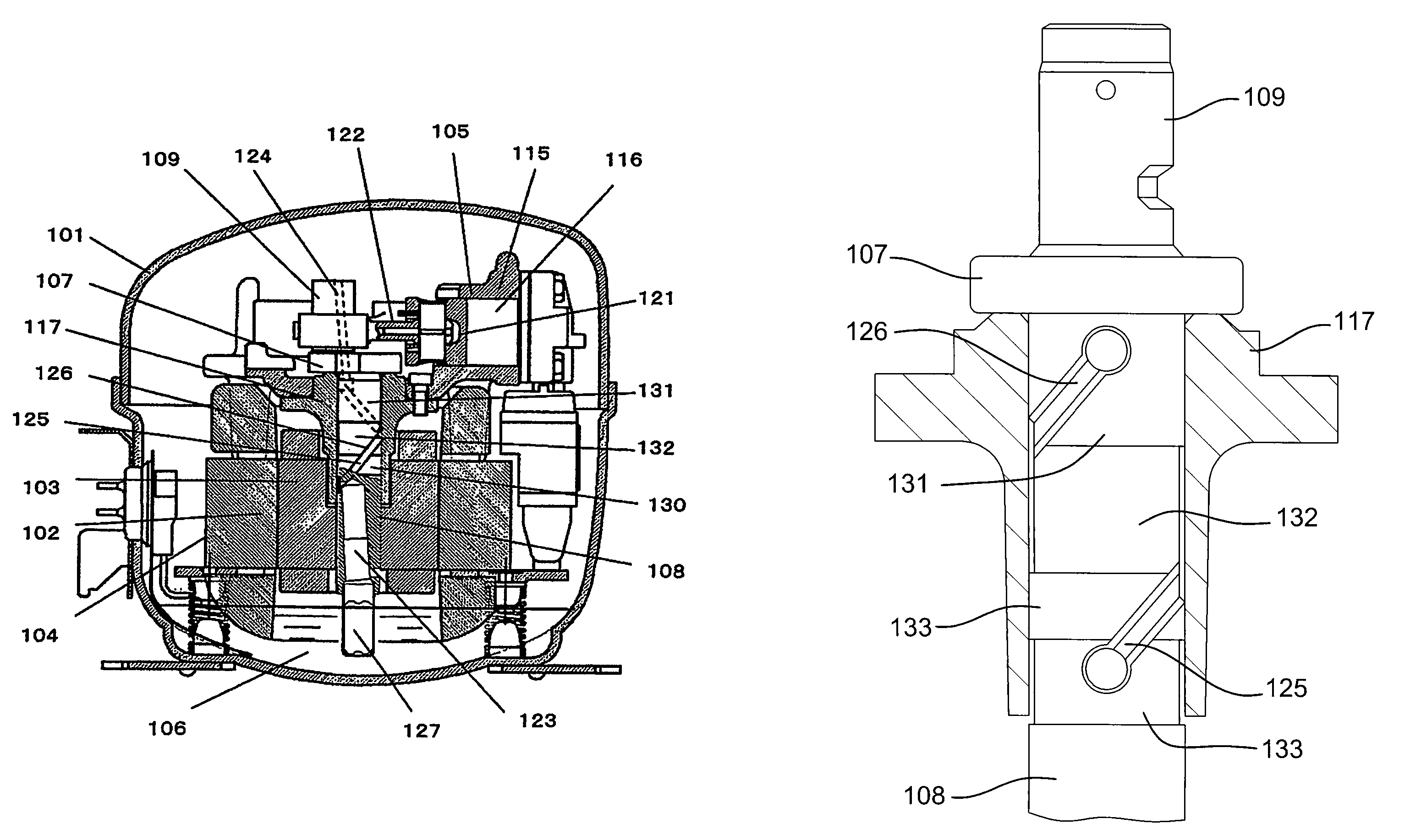 Hermetic-type compressor