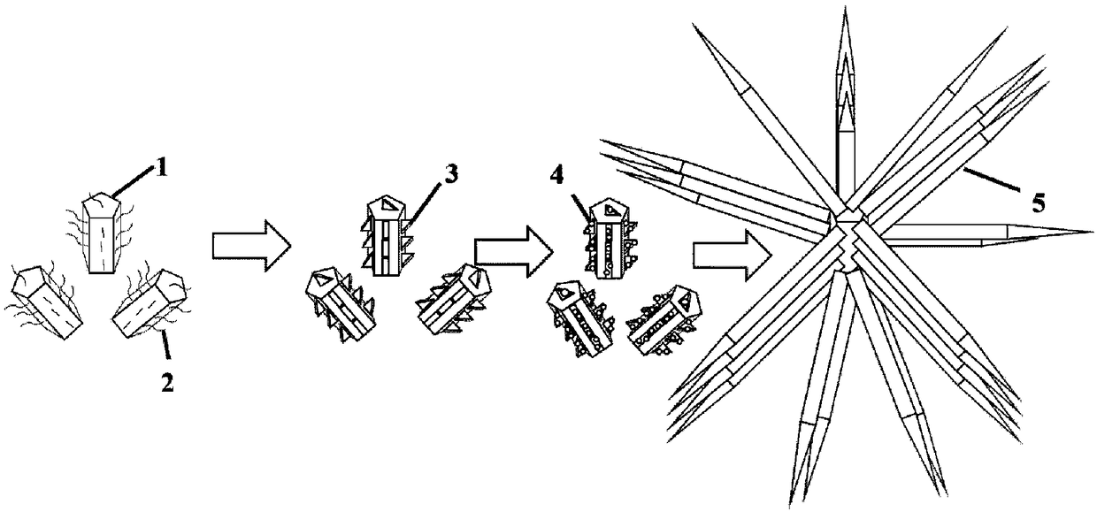 Surface plasmon-semiconductor heterojunction resonant optoelectronic device and preparation method thereof