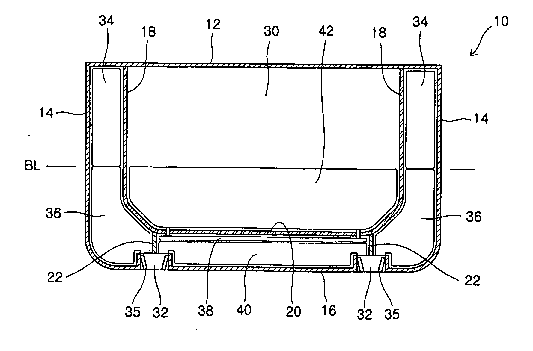 Vessel Including Automatic Ballast System Using Tubes