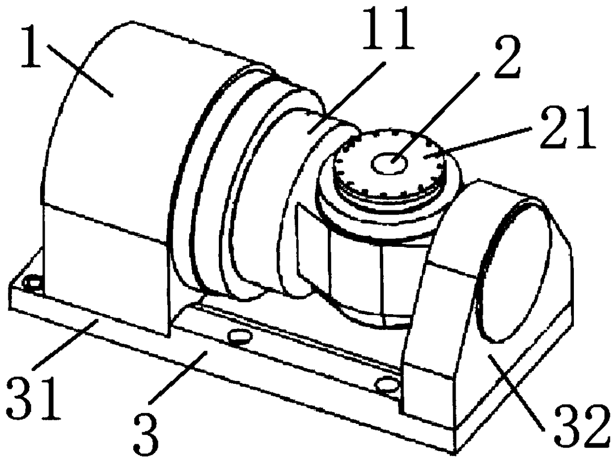 Double-shaft numerical control rotary table