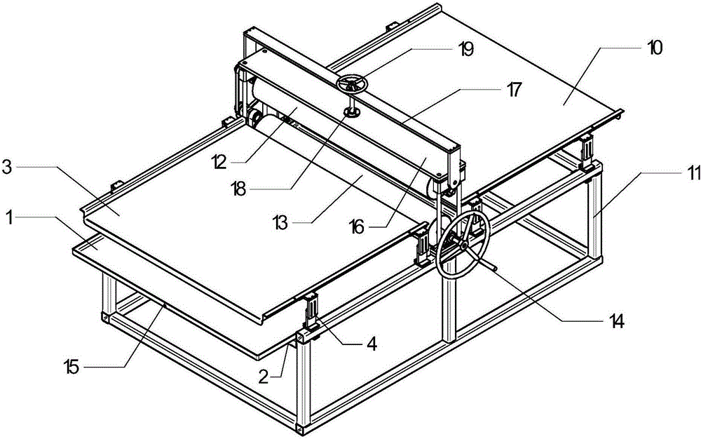 Glue squeezing device for producing three-dimensional fiber reinforced composite materials