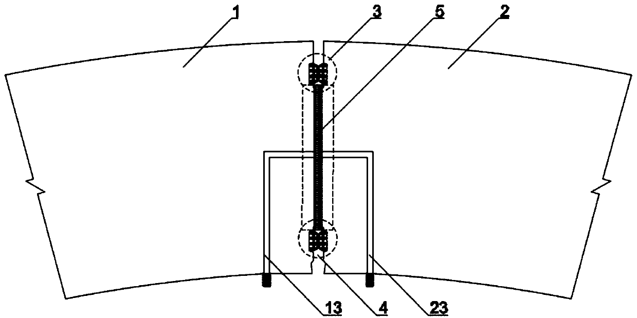 High-water-pressure shield tunnel segment joint multi-channel waterproof device of reserved grouting hole