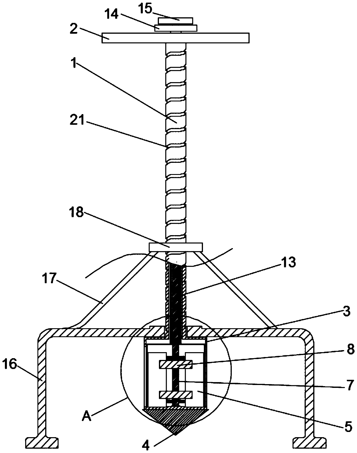 Soil sampler used for geological detection