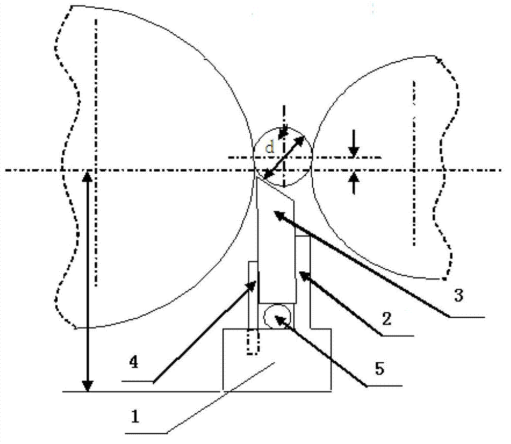 Bar centerless grinding technology and special knife board adjusting device thereof