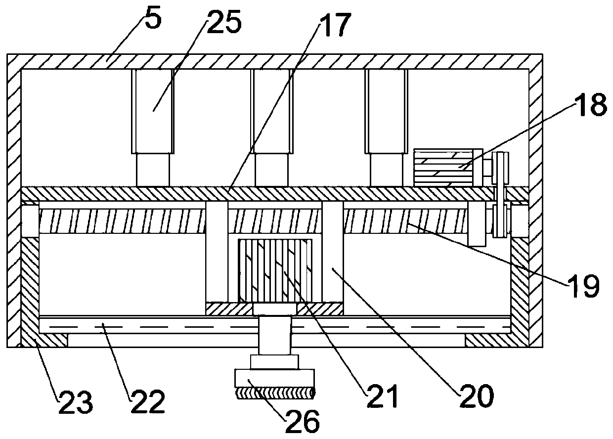 Surface polishing and impurity removing device for metal frame machining