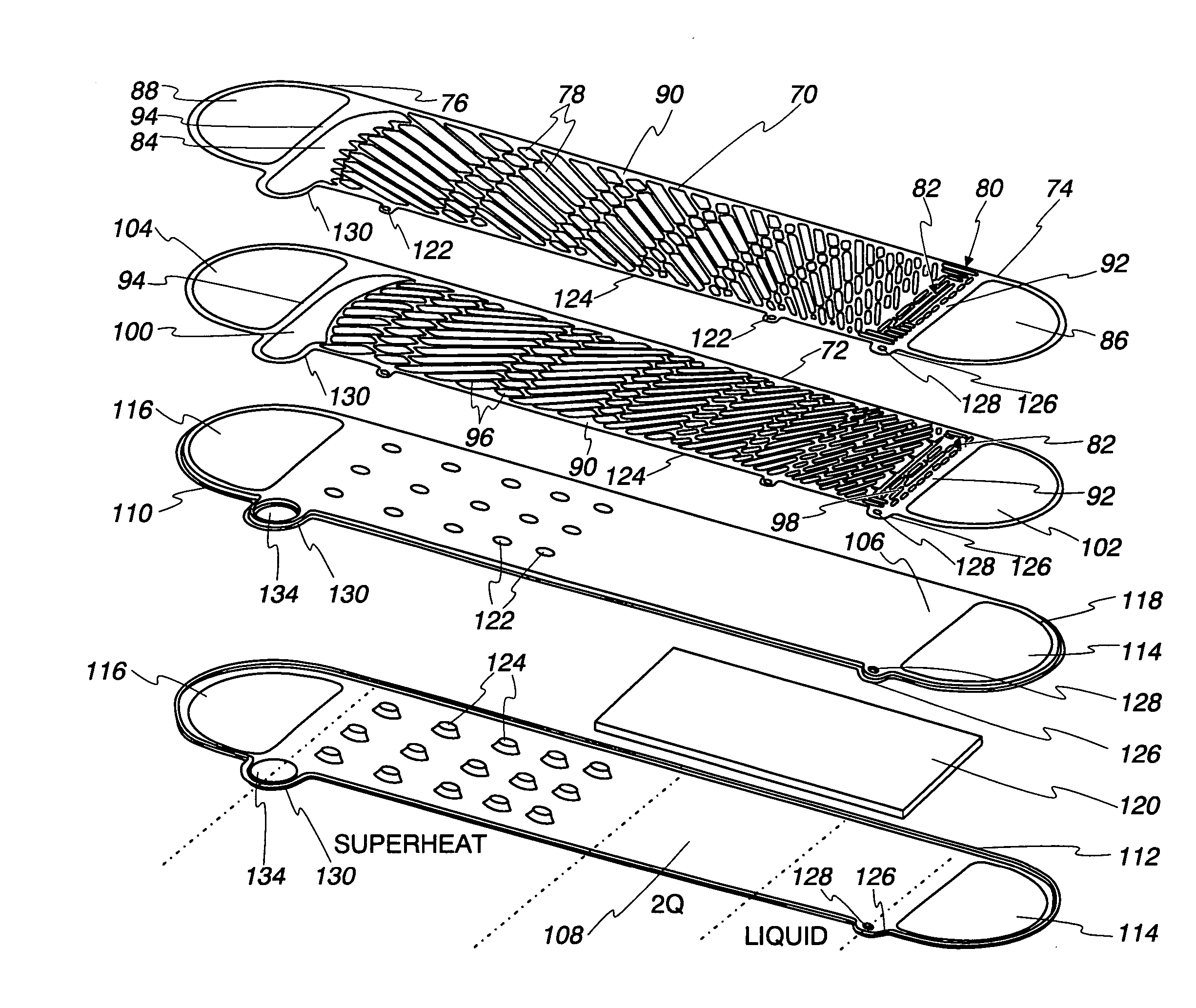 Fuel vaporizer for a reformer type fuel cell system