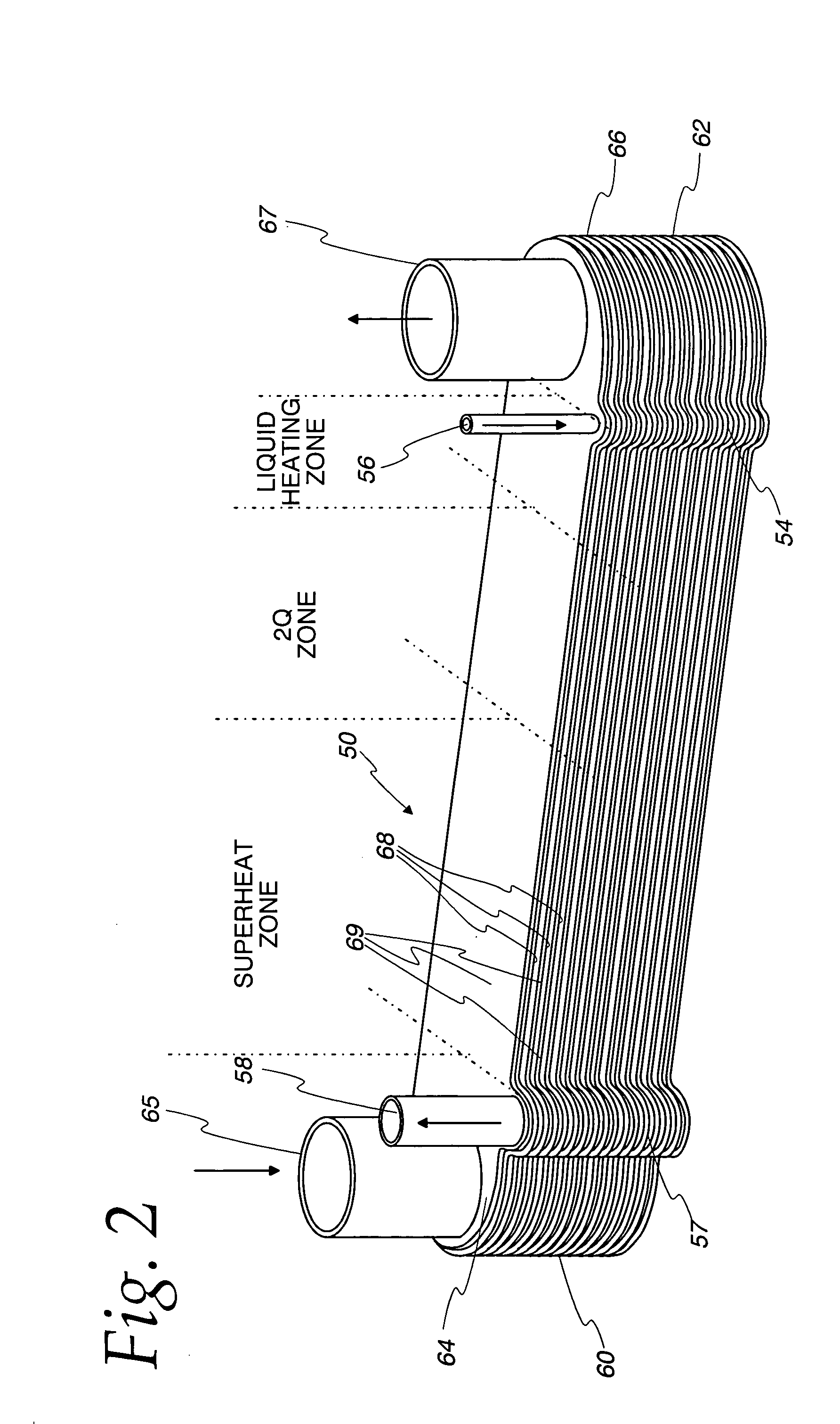 Fuel vaporizer for a reformer type fuel cell system