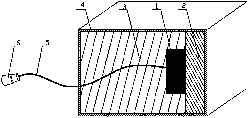 Orthotropic piezoelectric sensor for monitoring/detection of civil engineering structure, preparation method thereof and application thereof