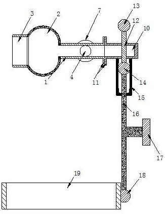 Oral foreign body cleaning and nursing device for critical patients in emergency department