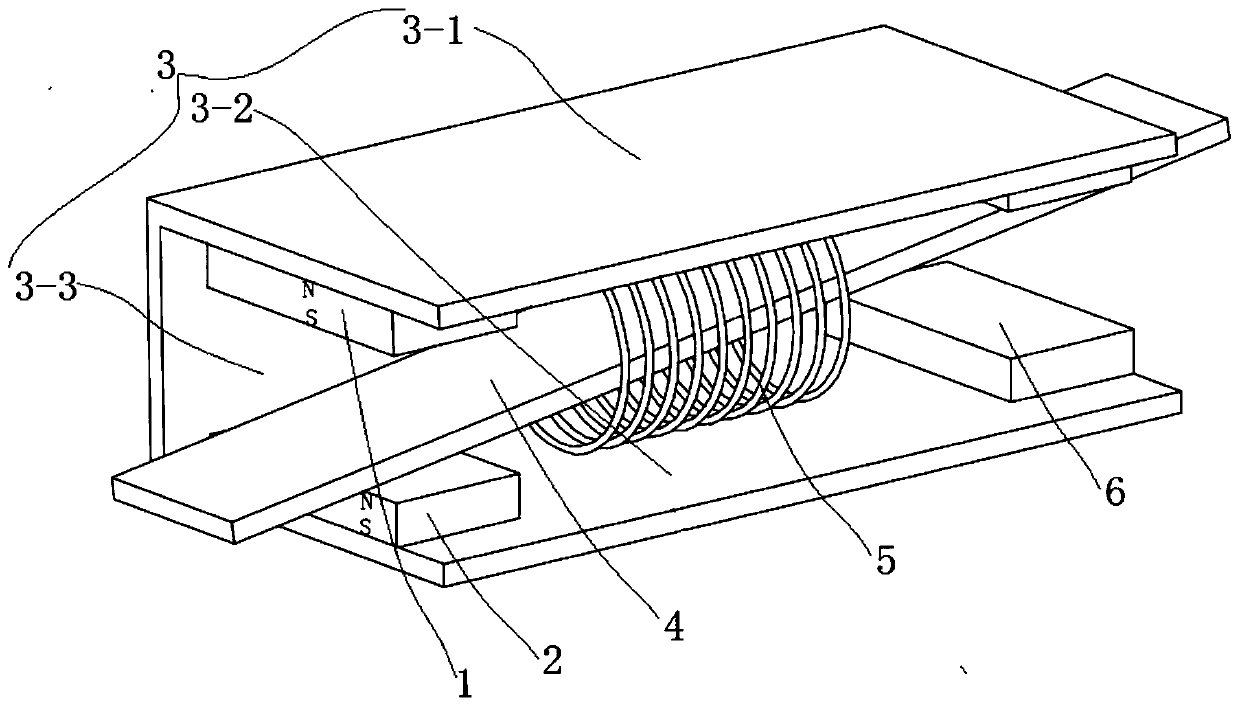 C-shaped double-magnet micro power generation device and wireless switch with power generation device