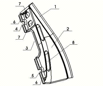 Detachable guide edge and inner side rerailer