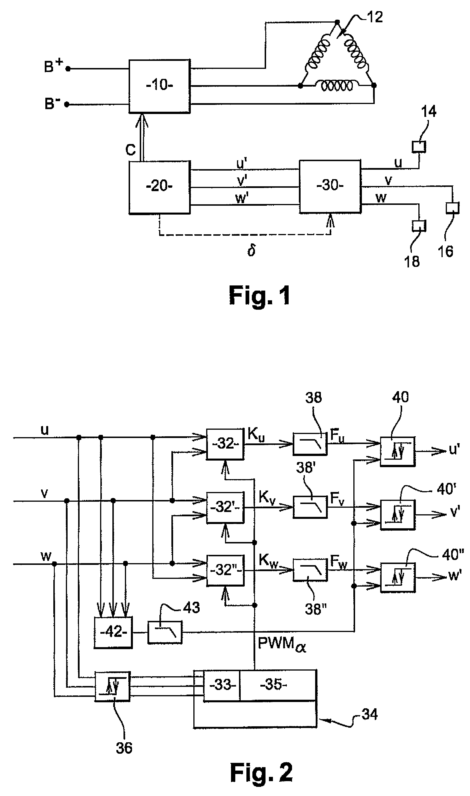 Method for controlling polyphase rotating electrical machine