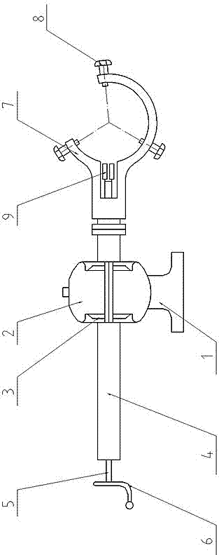 Follow-up type device for machining shaft diameter of journal part of crankshaft connecting rod