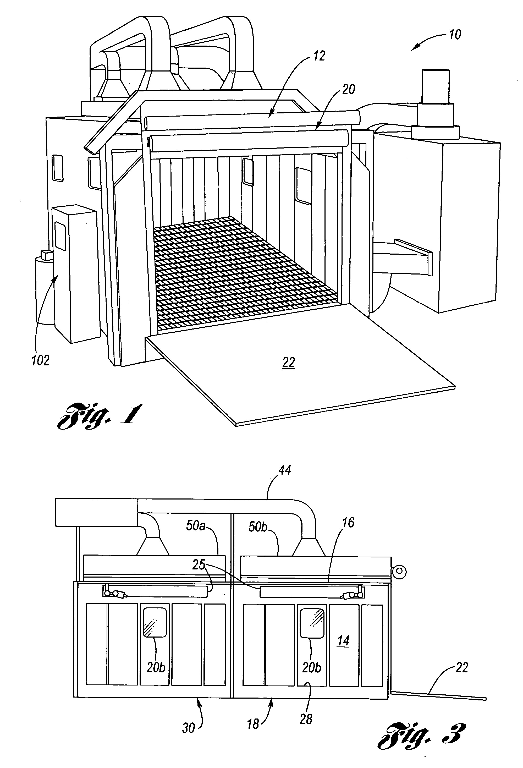 Dust testing facility for motor vehicles