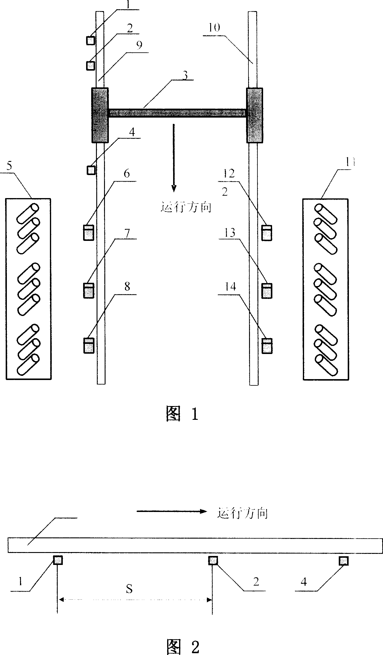 On-line detection method and device for thread defect of vehicle wheel set