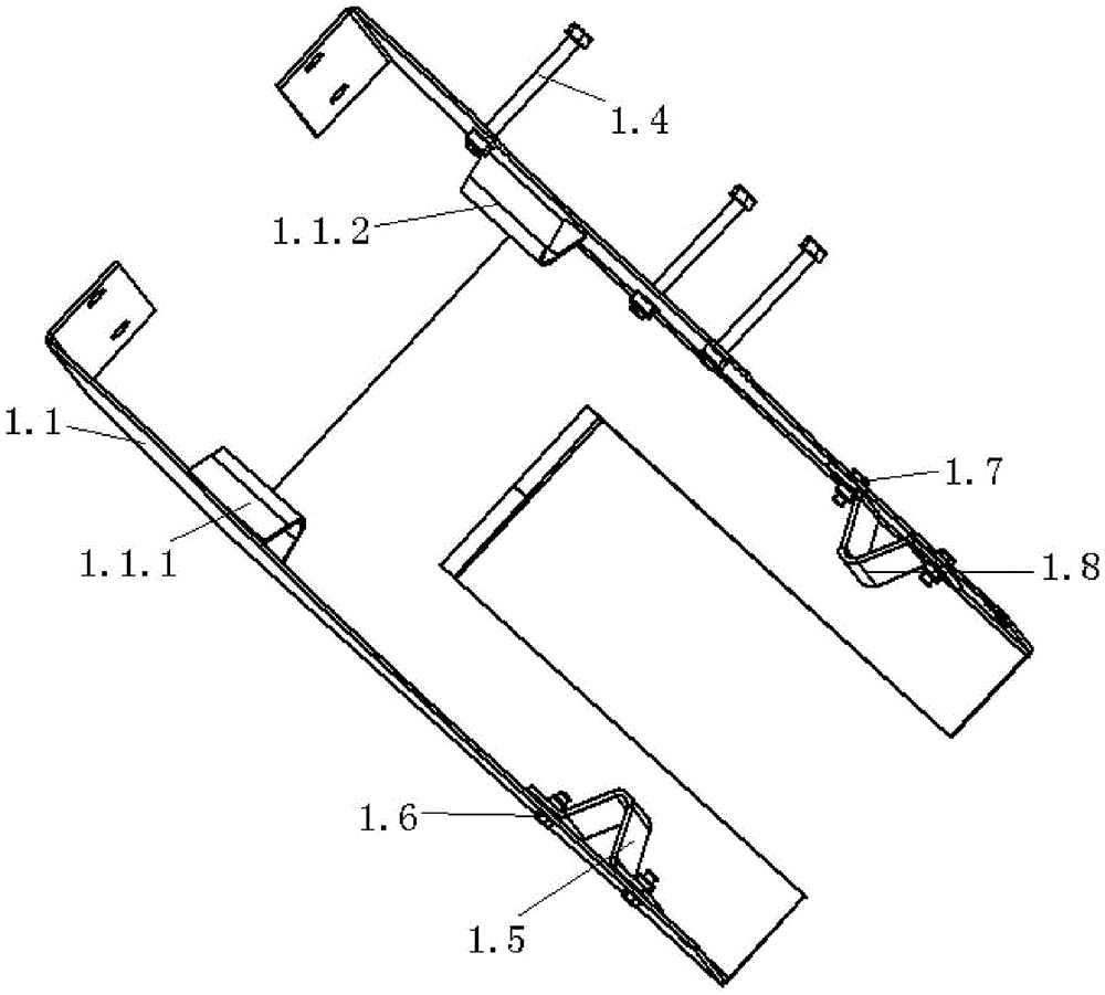 A urea tank bracket