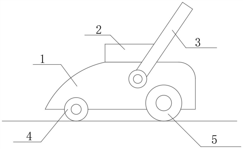 Grass pressing structure for lawn trimmer