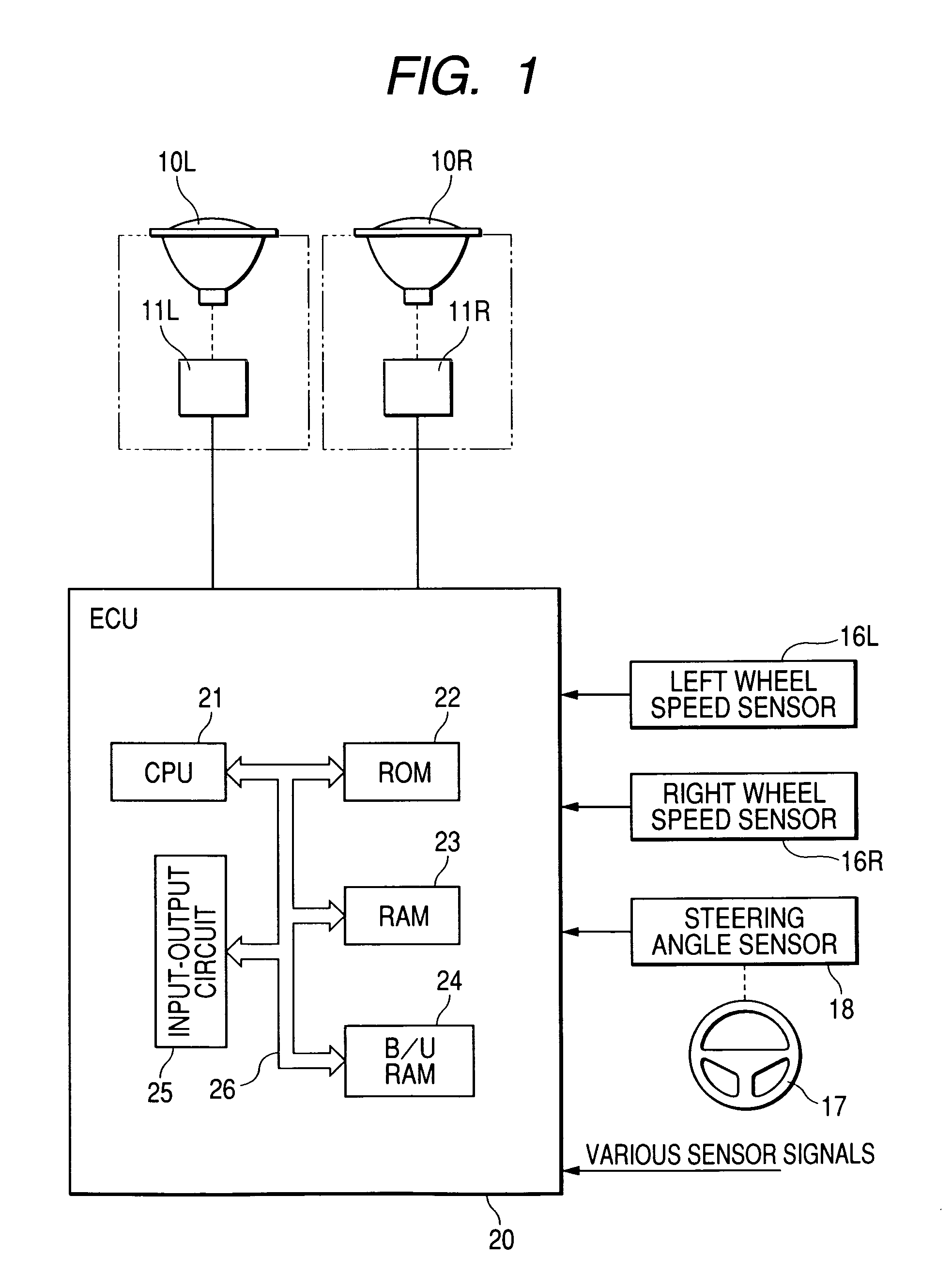 Apparatus for automatically adjusting direction of light axis of vehicle headlight