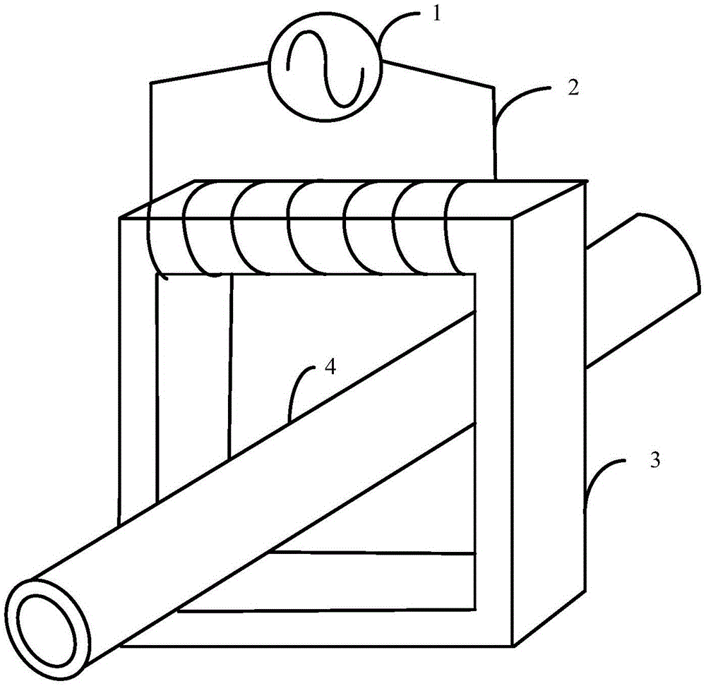 Electronic flocculation apparatus for pipeline