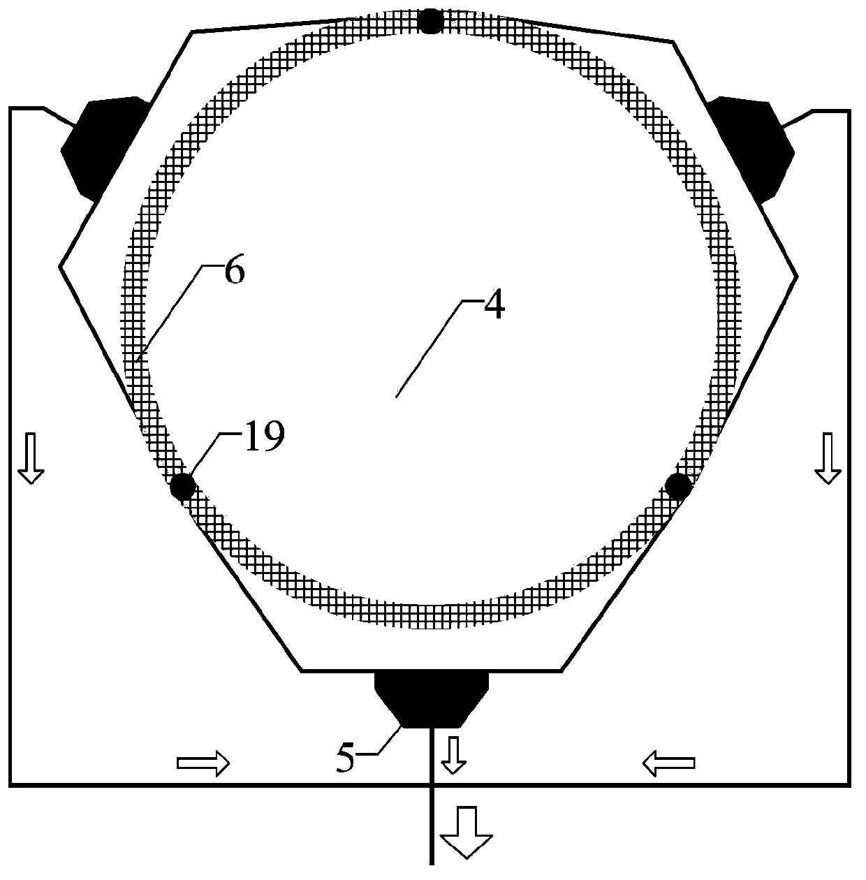 High-temperature material vertical cooler and waste heat using system