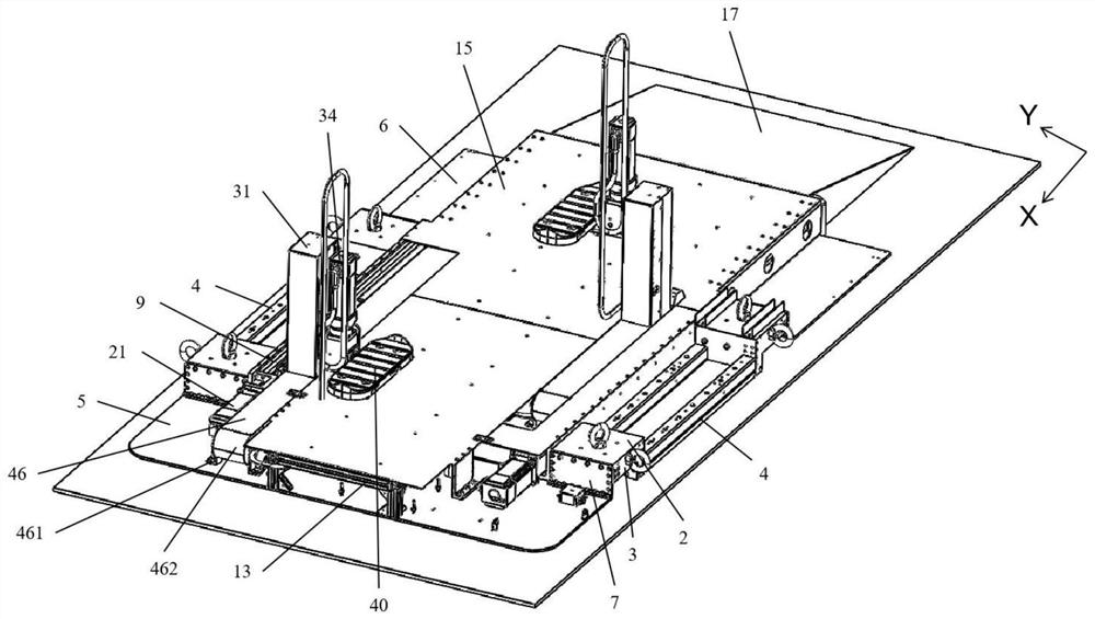 Three-degree-of-freedom mechanical arm for lower limb rehabilitation training device