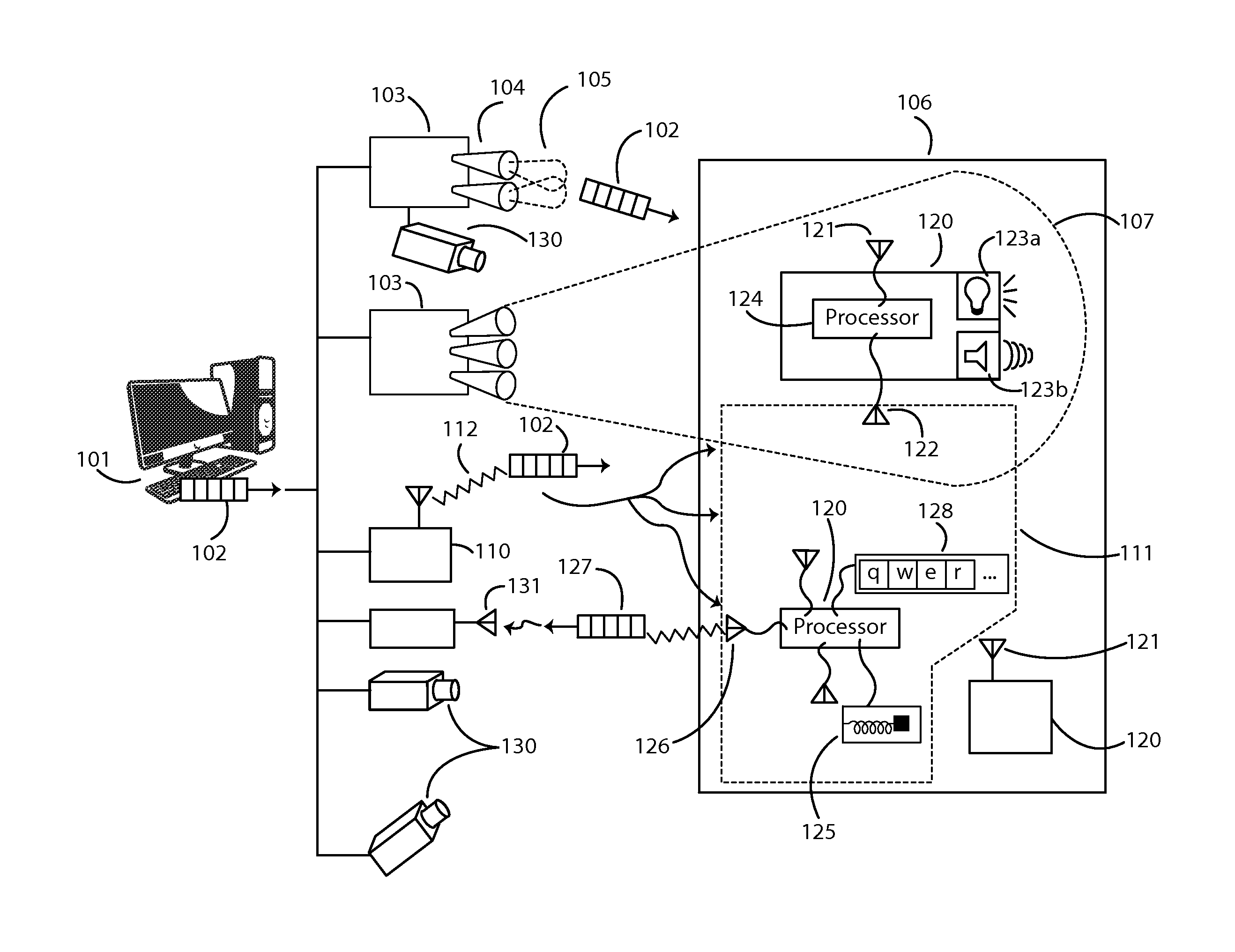 Local positioning and response system