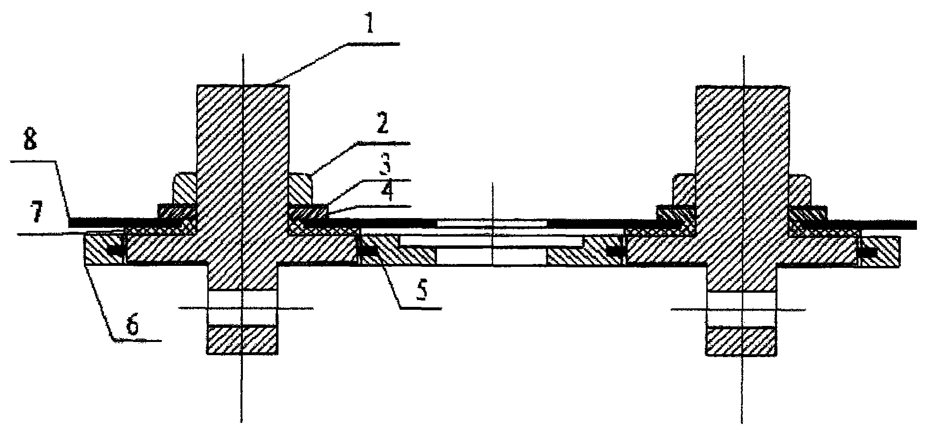 Square lithium ion battery pole anti-rotation structure and manufacturing method thereof