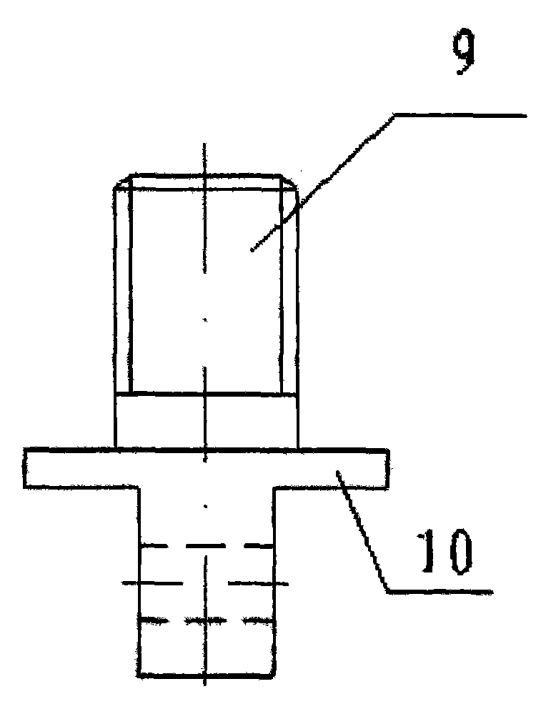 Square lithium ion battery pole anti-rotation structure and manufacturing method thereof