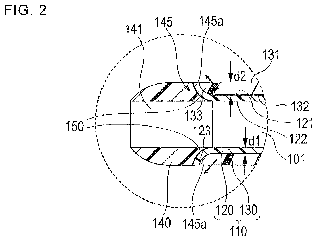 Medical elongated body and balloon catheter