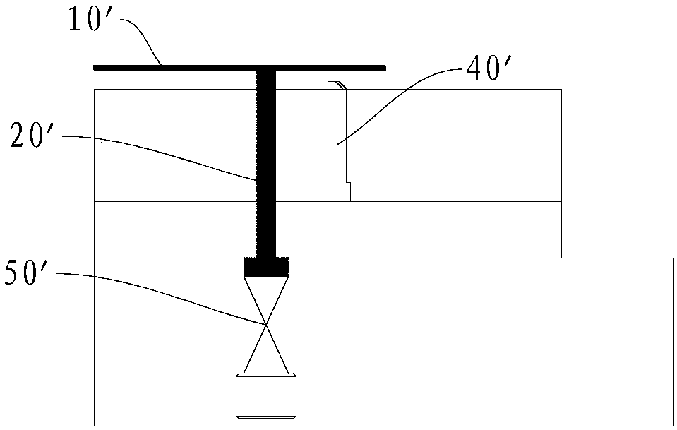 Floating block structure and mold