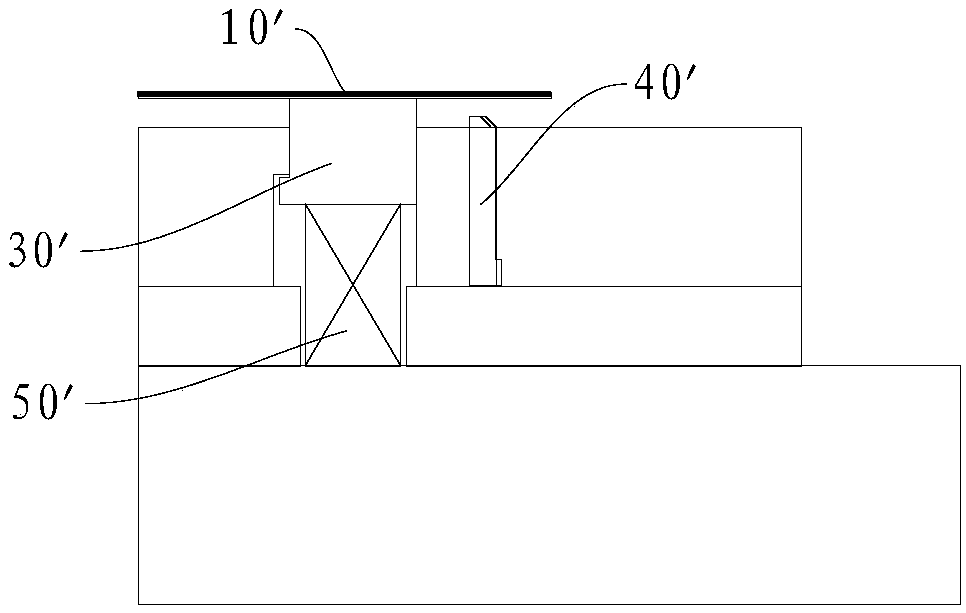 Floating block structure and mold