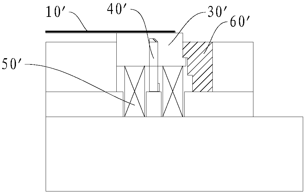 Floating block structure and mold